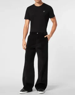 PHILIPP PLEIN Velvet Wide Leg Trousers><noscript><img data-lazyloaded=