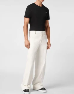 PHILIPP PLEIN Velvet Wide Leg Trousers><noscript><img data-lazyloaded=