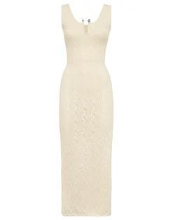 PHILIPP PLEIN Viscose Long Dress Monogram>Donna Abiti E Gonne|Maglieria