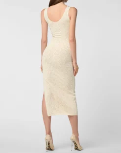 PHILIPP PLEIN Viscose Long Dress Monogram><noscript><img data-lazyloaded=