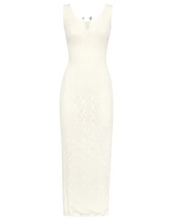PHILIPP PLEIN Viscose Long Dress Monogram>Donna Abiti E Gonne|Maglieria