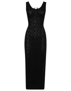 PHILIPP PLEIN Viscose Long Dress Monogram>Donna Abiti E Gonne|Maglieria