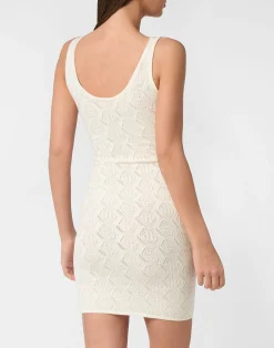 PHILIPP PLEIN Viscose Mini Dress Monogram><noscript><img data-lazyloaded=