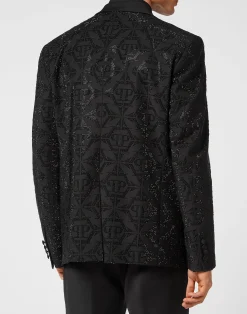PHILIPP PLEIN Wool Blazer Lord fit Hexagon><noscript><img data-lazyloaded=