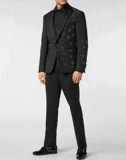 PHILIPP PLEIN Wool Blazer Lord Fit Stars><noscript><img data-lazyloaded=