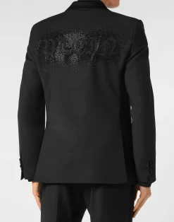 PHILIPP PLEIN Wool Blazer Lord fit with Crystals Gothic Plein><noscript><img data-lazyloaded=
