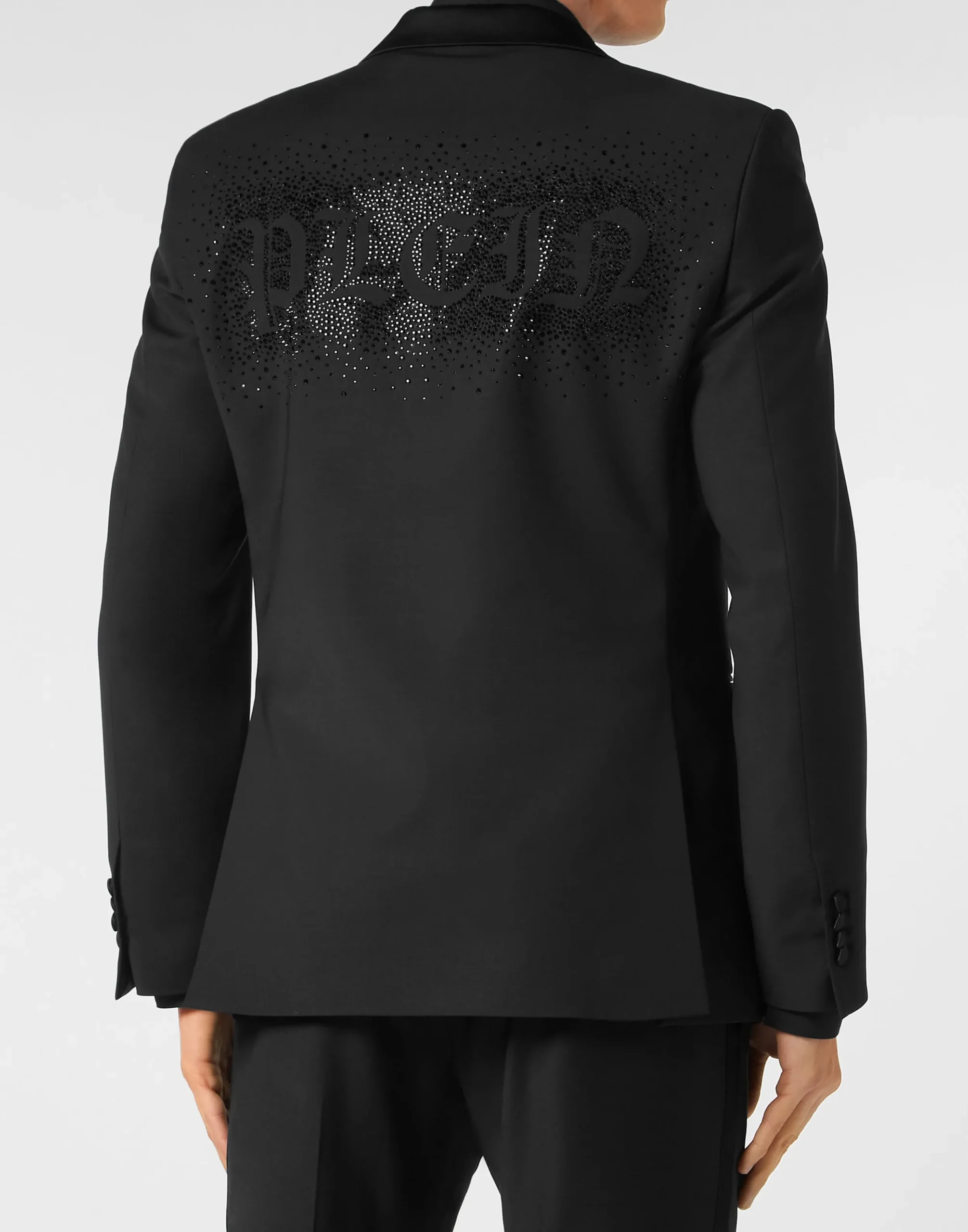 PHILIPP PLEIN Wool Blazer Lord fit with Crystals Gothic Plein>Uomo Sartorial