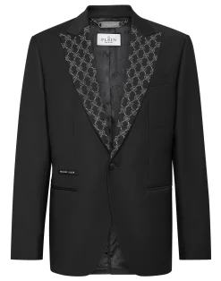 PHILIPP PLEIN Wool Blazer Monogram>Uomo Sartorial