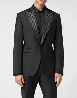 PHILIPP PLEIN Wool Blazer Monogram>Uomo Sartorial