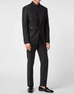 PHILIPP PLEIN Wool Blazer Monogram><noscript><img data-lazyloaded=