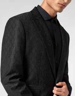 PHILIPP PLEIN Wool Blazer Monogram><noscript><img data-lazyloaded=