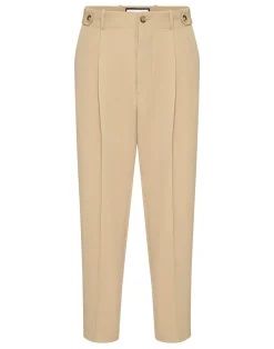 PHILIPP PLEIN Wool Trousers Chinos Classic Fit>Uomo Pantaloni & Shorts