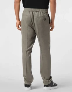 PHILIPP PLEIN Wool Wide Leg Trousers><noscript><img data-lazyloaded=