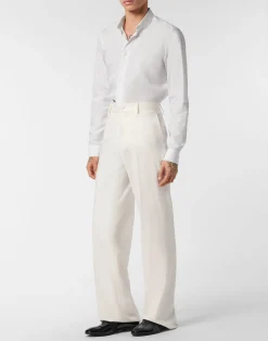PHILIPP PLEIN Wool Wide Leg Trousers><noscript><img data-lazyloaded=