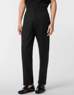 PHILIPP PLEIN Wool Wide Leg Trousers>Uomo Street Couture