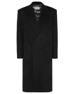 PHILIPP PLEIN Wool/Cashmere Coat LS>Uomo Giacche E Cappotti