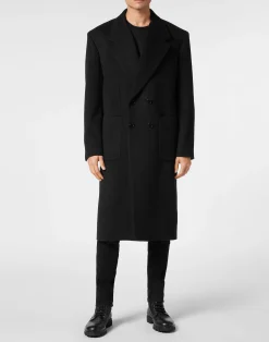 PHILIPP PLEIN Wool/Cashmere Coat LS>Uomo Giacche E Cappotti