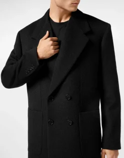PHILIPP PLEIN Wool/Cashmere Coat LS><noscript><img data-lazyloaded=