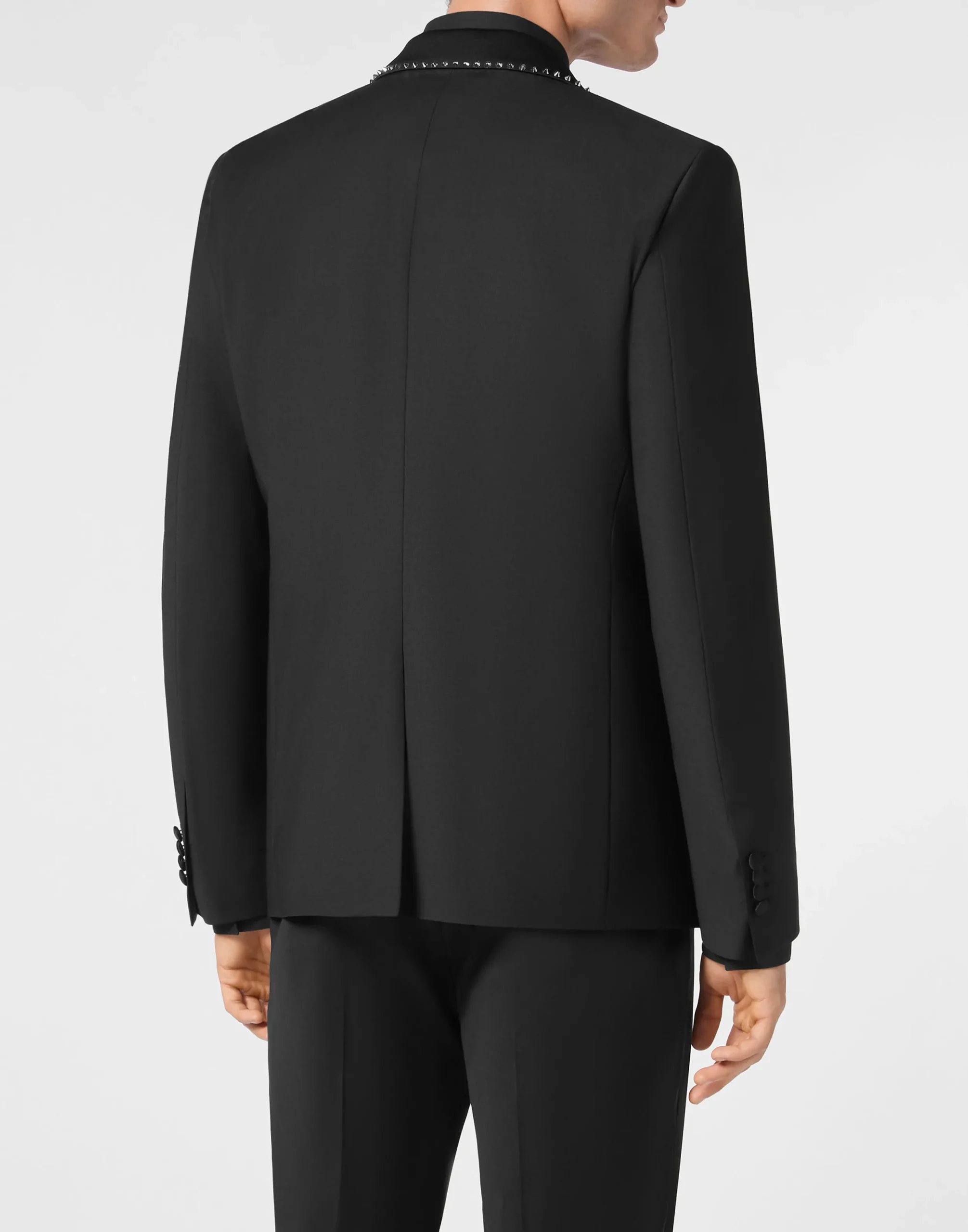 PHILIPP PLEIN Wool/Satin Blazer Lord Fit LS Studs>Uomo Sartorial
