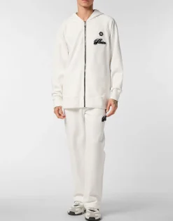 PHILIPP PLEIN Zip Hoodie Basic Signature><noscript><img data-lazyloaded=