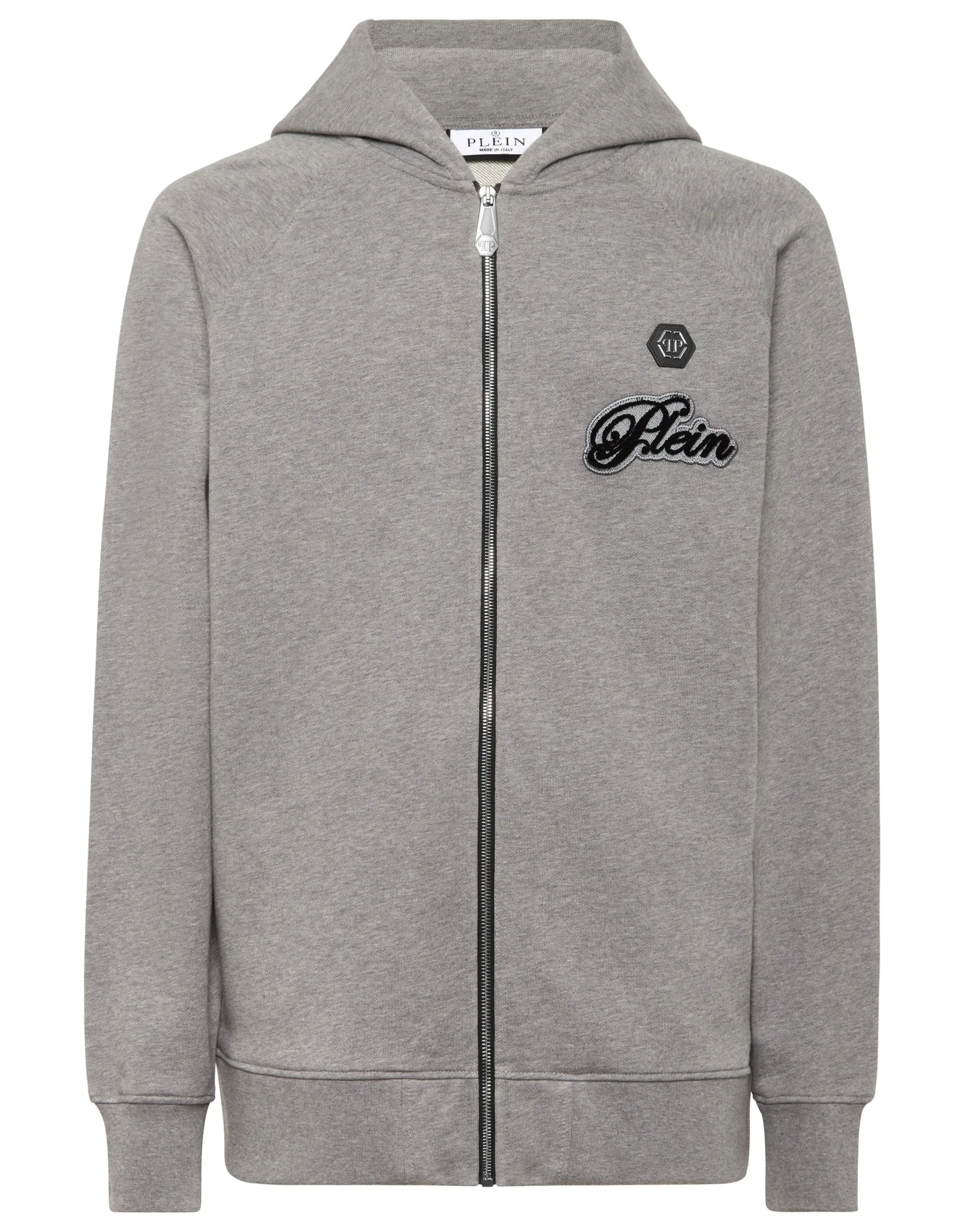 PHILIPP PLEIN Zip Hoodie Basic Signature>Uomo Street Couture