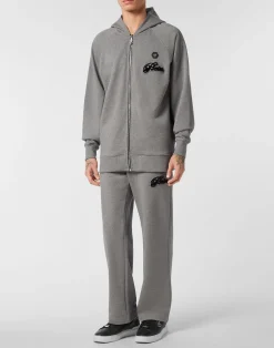 PHILIPP PLEIN Zip Hoodie Basic Signature><noscript><img data-lazyloaded=