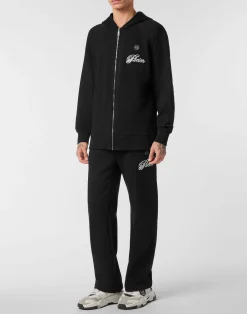 PHILIPP PLEIN Zip Hoodie Basic Signature><noscript><img data-lazyloaded=